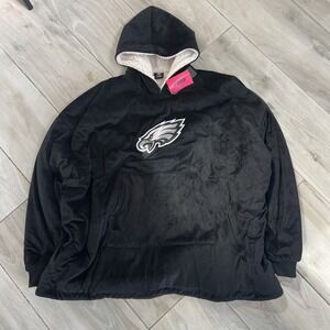 FOCO Philadelphia Eagles Reversible Big Logo Unisex Sherpa Hoodeez